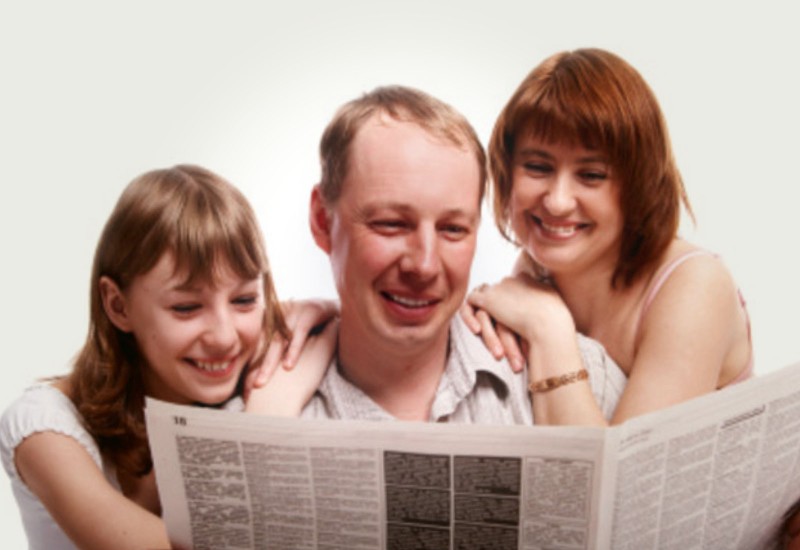 Раньше газеты читали целыми семьями