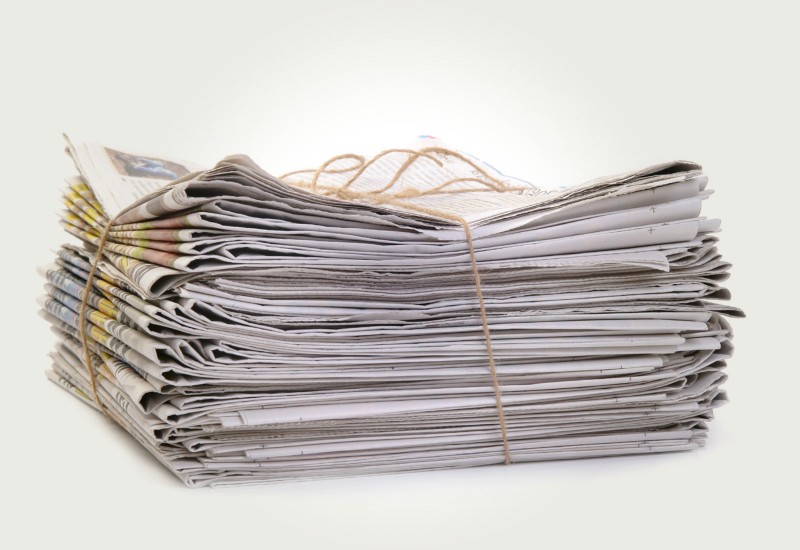 Аккуратно упакованные чистые газеты дорого оценятся в пункте приема